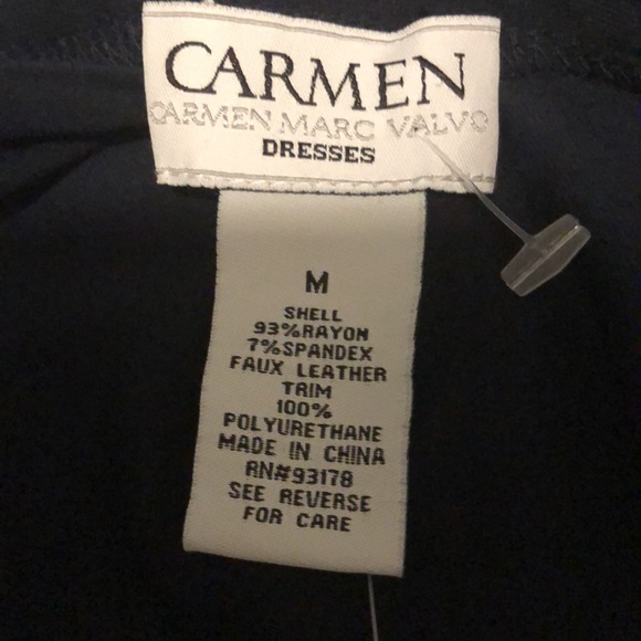 Stylish Navy Dress with Gold Details - Picture 5 of 9